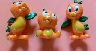 Florida Orange Bird Vintage Pvc Figures 3 Different Walt Disney Prod.  Hong Kong