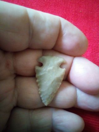 Authentic Ohio Dovetail Early Archaic Corner Notch Arrowhead Indian Artifact