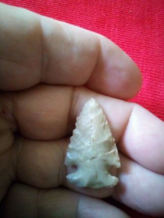 Authentic Ohio Dovetail Early Archaic Corner Notch Arrowhead Indian Artifact 2