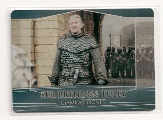 2017 Game Of Thrones Valyrian Steel Base Metal Card 91 Ser Brynden Tully