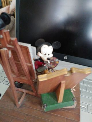 Self Portrait Walt Disney and Mickey Mouse figurine by Charles Boyer/ Rockwell 3