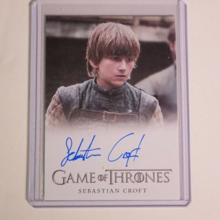 Game Of Thrones Inflexions Sebastian Croft Young Ned Stark Full Bleed Auto