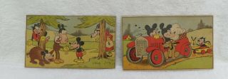 1930s Mickey Mouse European Post Cards - 2 Cards