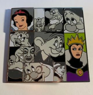 Disney Dsf Dssh Le 400 Pin Character Block Snow White 7 Dwarfs Evil Queen Dopey