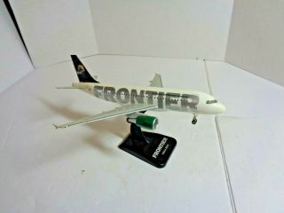 Frontier Airlines Airbus A 319 Desk Model Airplane On Stand By Hogan