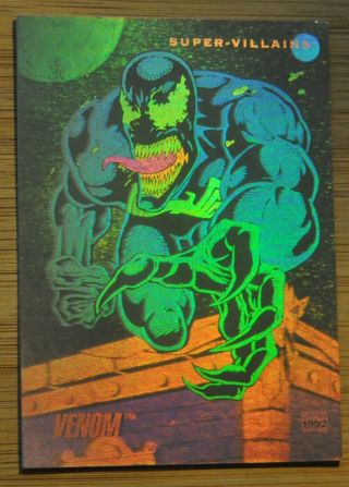 1992 Impel Marvel Universe 3 Iii Venom Hologram H - 5 Spider - Man