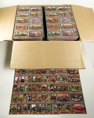Over (1300) 1993 Champs American Vintage Cycles 10 - Card Uncut Sheets ^ Harley