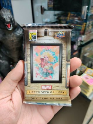 Sdcc 2019 Comic Con Exclusive Marvel Upper Deck Gallery Trading Card Pack