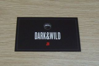 BTS Bangtan Boys 1st Album Dark & Wild Jin Photo Card Official 2