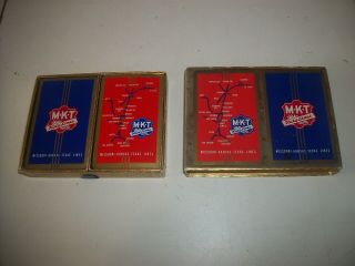 Vintage 1943 Mkt Katy Lines Railway Playing Cards