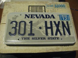 1998 98 Nevada Nv License Plate Natural Sticker 301 Hxn