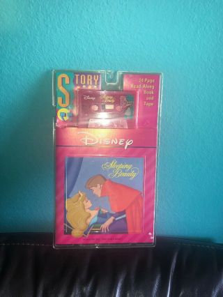 Vintage Disney Sleeping Beauty Read Along Book And Audio Cassette Tape