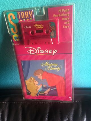 Vintage Disney Sleeping Beauty Read Along Book and Audio Cassette Tape 8