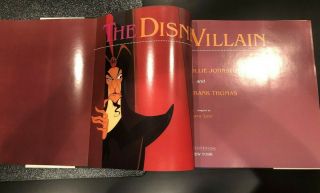 The Disney Villain Coffee Table Book Signed by Authors Johnstion & Thomas 3