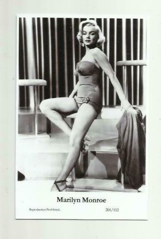 N480) Marilyn Monroe Swiftsure (201/112) Photo Postcard Film Star Pin Up