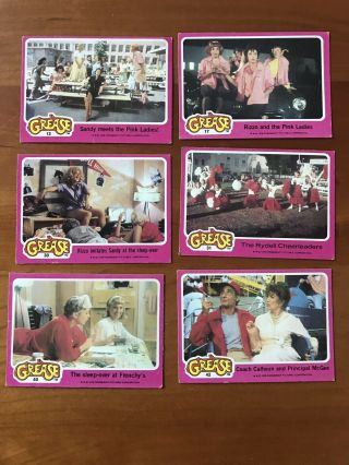 1978 GREASE TRADING CARDS - 29 CARDS,  1 STICKER TRAVOLTA,  NEWTON - JOHN,  CHANNING 2