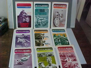 Vintage 1972 Harley - Davidson Enthusiast Magazines (9 Issues)
