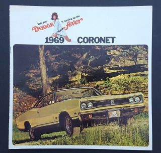 1969 Dodge Coronet Sales Brochure Bee R/t 440 500