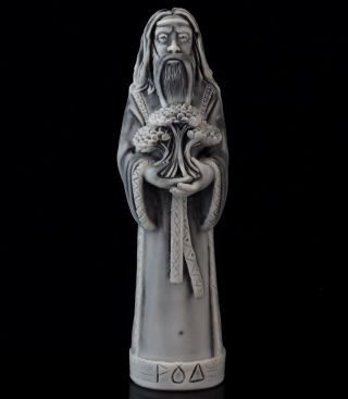 Slavic God Rod Marble Figurine Stone Statue Forefather Of Gods World Creator