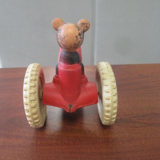 Vintage SUN RUBBER CO.  MICKEY ' S TRACTOR MICKEY MOUSE RIDING TRACTOR TOY 6