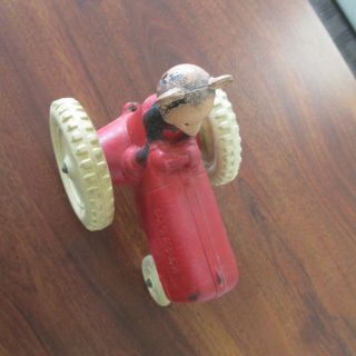 Vintage SUN RUBBER CO.  MICKEY ' S TRACTOR MICKEY MOUSE RIDING TRACTOR TOY 7