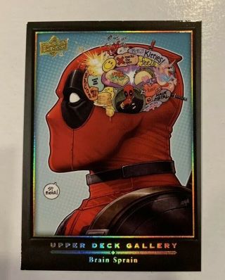 Sdcc 2019 Upper Deck Gallery: Deadpool Card - Marvel Masterpiece 2019 Sdcc Upper
