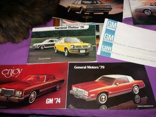 Gm General Motors Brochure/catalog;chevy,  Cadillac,  Buick,  Oldsmobile,  Pontiac,