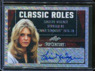 2019 Leaf Metal Pop Century Lindsay Wagner Classic Roles Wave Auto Autograph