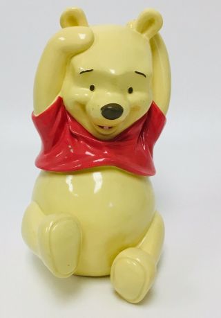 Rare Disney Winnie The Pooh Bank Ceramic 5” X 7.  5”
