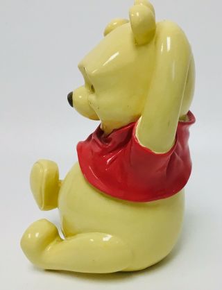 RARE Disney Winnie The Pooh Bank Ceramic 5” X 7.  5” 2
