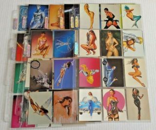 Hajime Sorayama Sexy Robots And Pinups 1 - 90 1993 Complete Base Card Set In Pages
