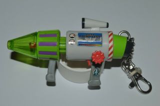 Vintage Buzz Lightyear Miniature Cosmic Blaster Gun Keychain Lights & Sounds