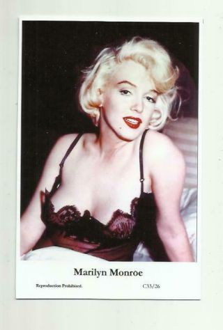 N479) Marilyn Monroe Swiftsure (c33/26) Photo Postcard Film Star Pin Up