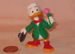 Disney’s Ducktales Gladstone Gander Pvc Figure; By Bullyland 1984
