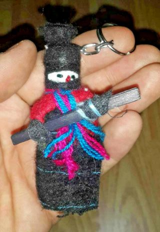 Zapatista Comandante Marcos Ezln Guerillero Doll Keychain From Chiapas Mexico