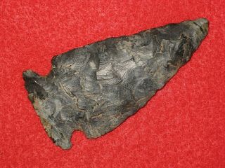 Authentic Native American Artifact Arrowhead 3 - 1/4 " Ohio Meadowood Point O24