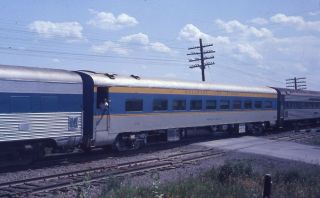 D&h Delaware And Hudson Railroad Passenger Cars Train 1975 Photo Slide