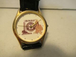Bnsf Railway Wrist Watch Collectible Burlington Northern Cherokee Rr Railroad