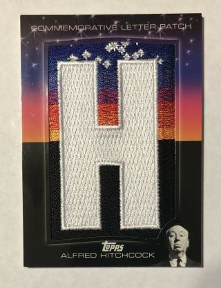 Alfred Hitchcock 2011 Topps American Pie Commemorative Letter Patch H 15/25