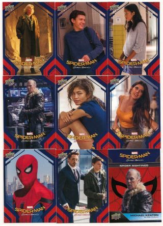 Spider - Man Homecoming Complete Set (100 Cards) 2017 Upper Deck