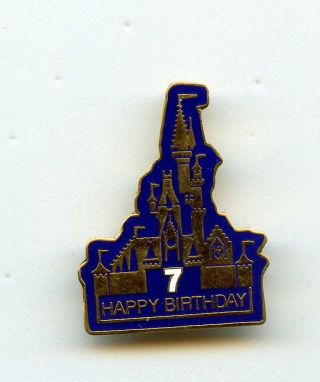 7th Walt Disney World 7 Happy Birthday Cinderella Castle Cast Le Pin