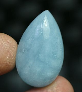 28ct Natural Aquamarine Crystal Quartz Pendant Polished