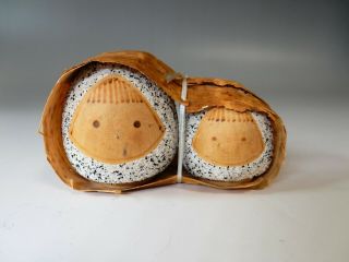 Onigiri Rice Balls Kokeshi Wooden Doll Artist Issetsu Kuribayashi W4.  2 " 10.  5cm