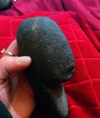 Primitive Ceremonial Effigy Native American Indian Stone Tools War Club Weapon