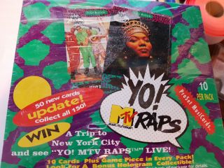 1991 Proset Musicards Yo Mtv Raps Update Box Public Enemy,  36 Packs Rare