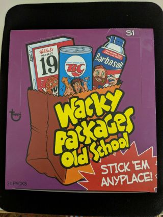 2009 Topps Wacky Packages Old School Series 1 Full Box Of 24 Packs