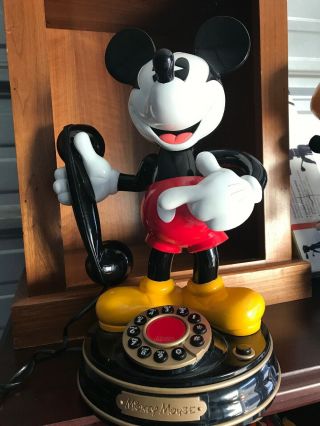 Vintage Mickey Mouse Animated Talking Telephone - Disney Phone