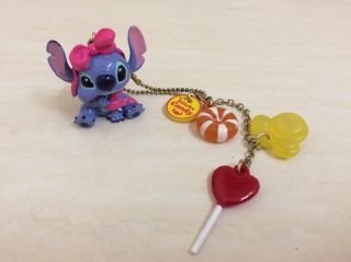 Disney Lilo Stitch Sweet Candy Lollipop Keychain,  Strap.  Pretty And Rare