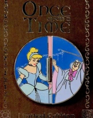 Disney Dlr Once Upon A Time Le 2000 Pin Cinderella Fairy Godmother Charming