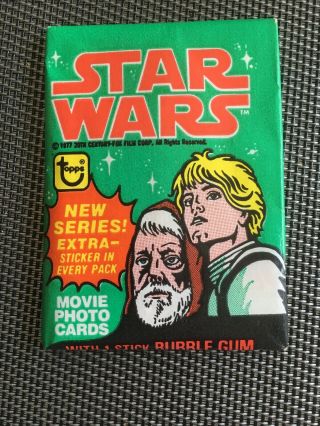 1978 Topps Star Wars 4th Series 4 Wax Pack From Fun Bag